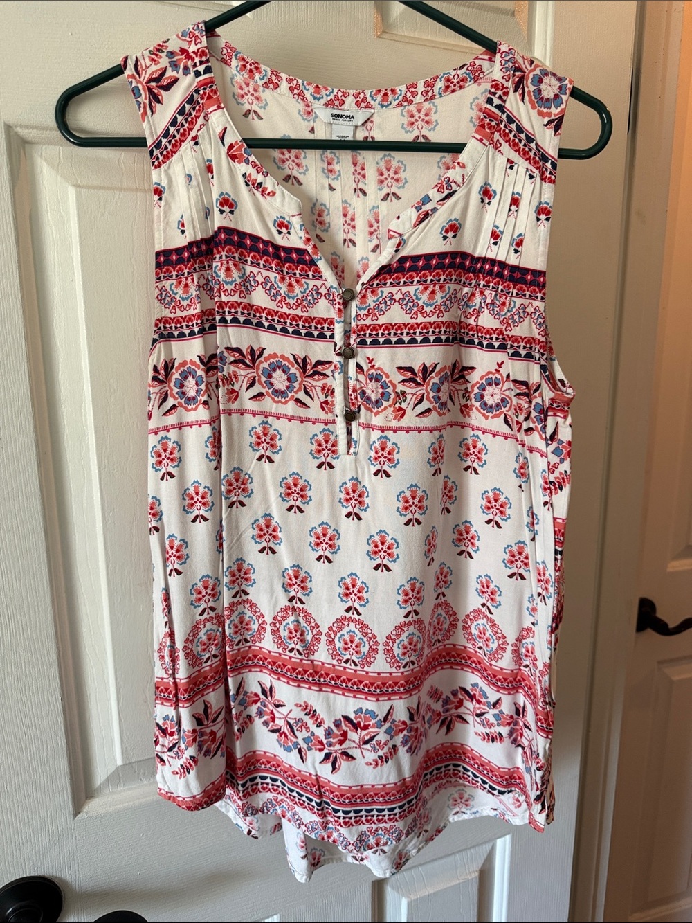 Sonoma Sleeveless Floral-Print Camisole